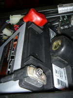 rblue02's taller battery meant drilling the battery lead ends