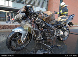 KamilsRST's Futura after fuel quick release failure resulted in a fire