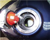 Modified filler cap