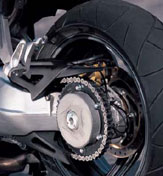 Rear wheel and swing arm